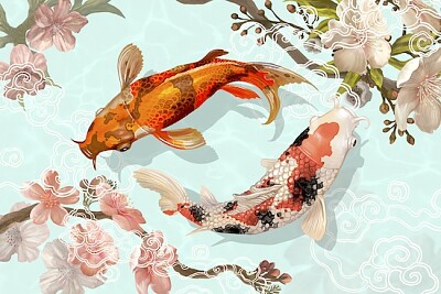 Japanische Koi-Fische