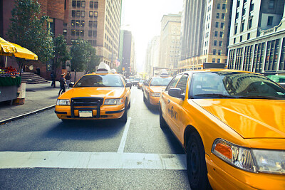 Yellow Cabs In New York City jigsaw puzzle
