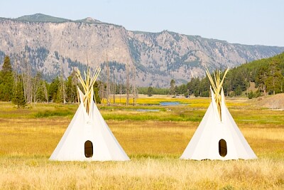 Teepee Village at Madison Junction - Yellowstone jigsaw puzzle