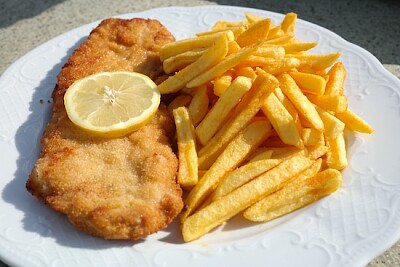 Fisch und Pommes