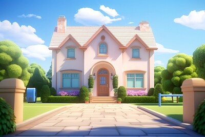 Sunny Suburbs House jigsaw puzzle