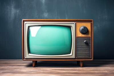 Gammal TV-apparat