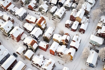 Snowy Houses