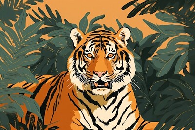 Surprised Tiger jigsaw puzzle