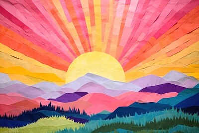 Many Colors Sunset jigsaw puzzle