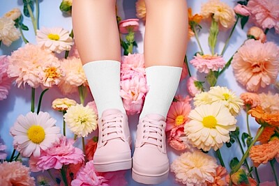 粉紅色運動鞋