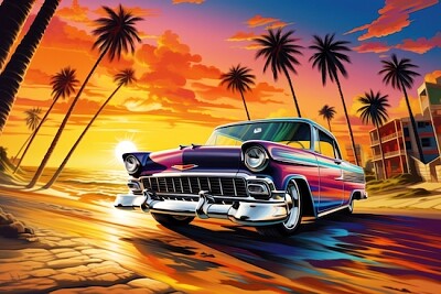 Arte de vehículos lowrider