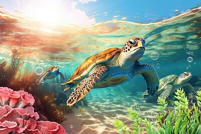 Turtle Fish jigsaw puzzle