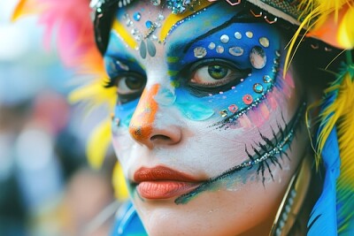 Carnival Painted Face jigsaw puzzle