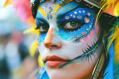 Cara Pintada De Carnaval