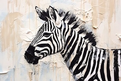 Zebra Painting jigsaw puzzle