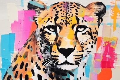 Pittura del ghepardo