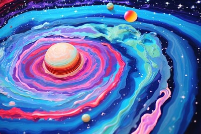 Universum målning