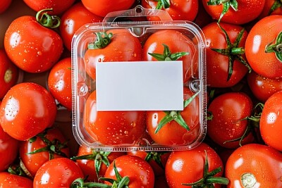 Caja de tomates