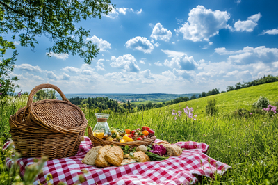Sommerpicknick auf dem Land