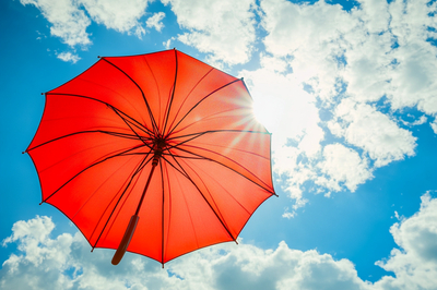 Dancing Umbrella in Sunshine