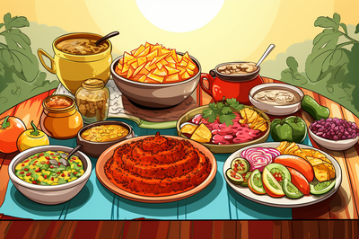 Mexican Fiesta Food Table