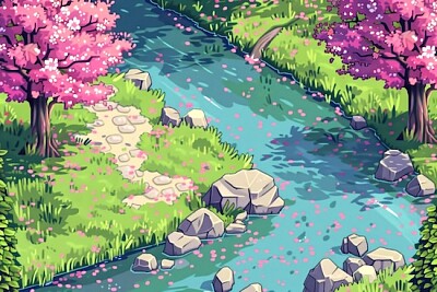 春天的河流