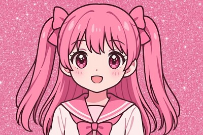 Sparkling Anime Girl