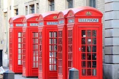 Cabines téléphoniques rouges emblématiques