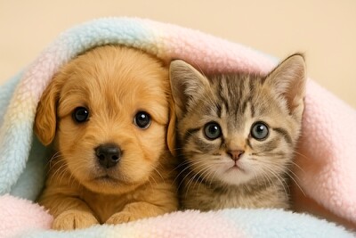 Puppy and Kitten