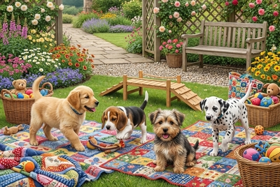 Кученце Мирна селска сцена