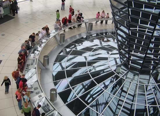 Verre Glaskuppel Reichstag, Berlin, Allemagne