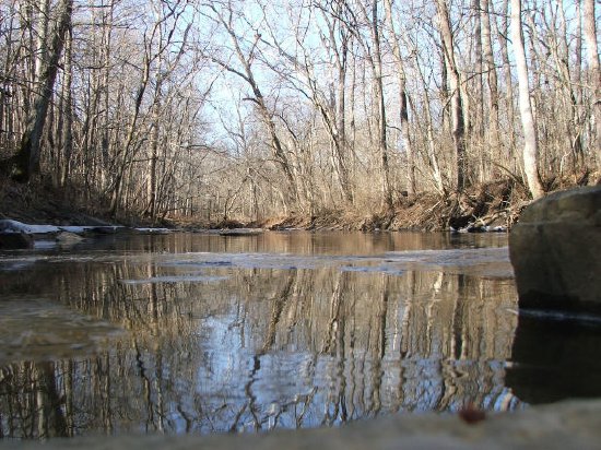 Río en invierno, Ohio