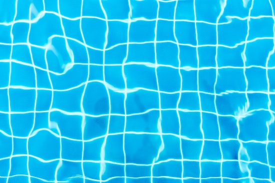 Blue Pool Tiles in a Pool