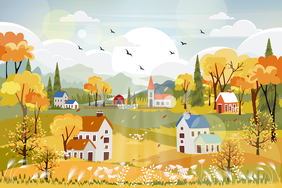 Fantasy panorama landscapes