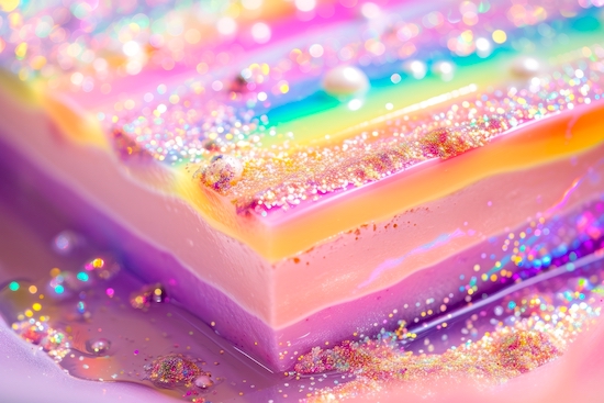 ケーキグリッターテクスチャー