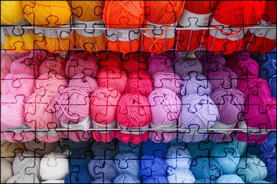 Yarn Ball Stash Jigsaw Puzzle for Sale by SoWeKnitAgain
