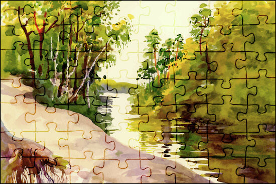 Summer Rural Landscape Jigsaw Puzzle Online