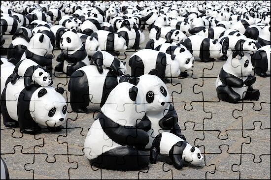 Takashi Murakami Jigsaw Puzzle Pandas in the Cherry Orchard