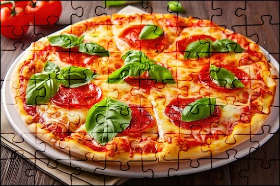 Pizza Margherita Jigsaw Puzzle Online | Jspuzzles