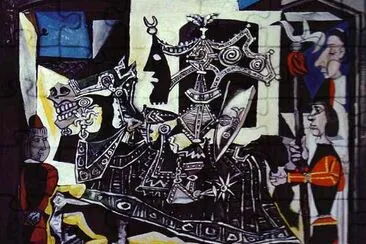 Pablo Picasso. Cavaleiro, Página e Monge. 1951.