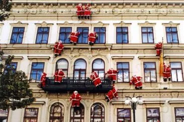 Santa Claus invasion, Prague jigsaw puzzle