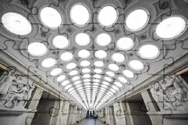 Nationales Architekturdenkmal, Moskauer U-Bahnhof, Russland