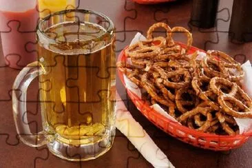 ビールとプレッツェル