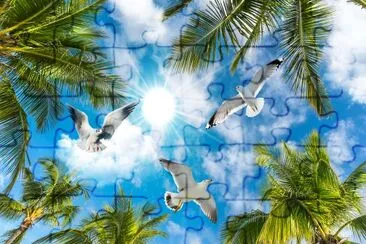 3d sky and clouds jigsaw puzzle