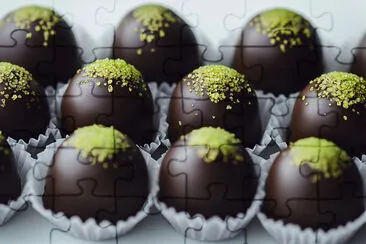 Trufas de chocolate y wasabi