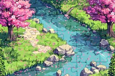 Rio na primavera