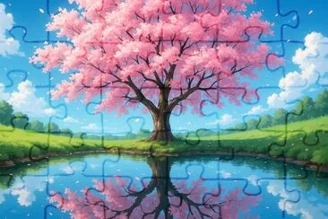 Blossom by the Lake jigsaw puzzle