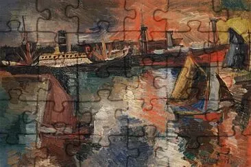 Jean Dufy bassin au Havre jigsaw puzzle