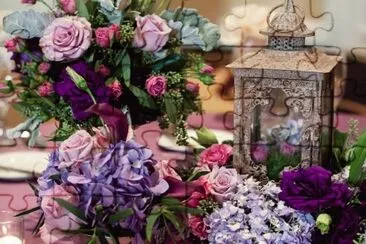 פאזל של Romantic French Style Garden Wedding Table