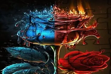 Rosa de Agua y Fuego jigsaw puzzle