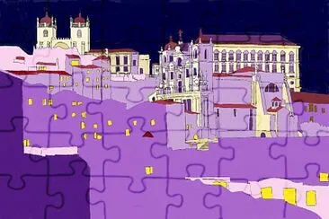 Oporto nocturno jigsaw puzzle