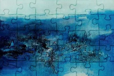 פאזל של Zao-Wou-Ki bleu