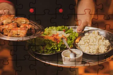 a jigsaw puzzle