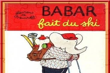 פאזל של Babar fait du ski